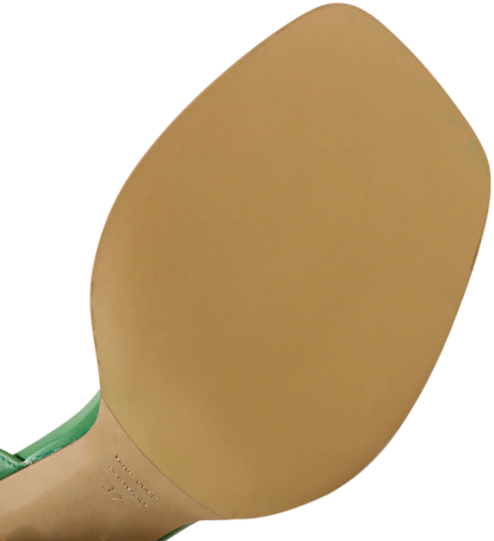 Agnes 95 sandaler, grøn læder - Image 6