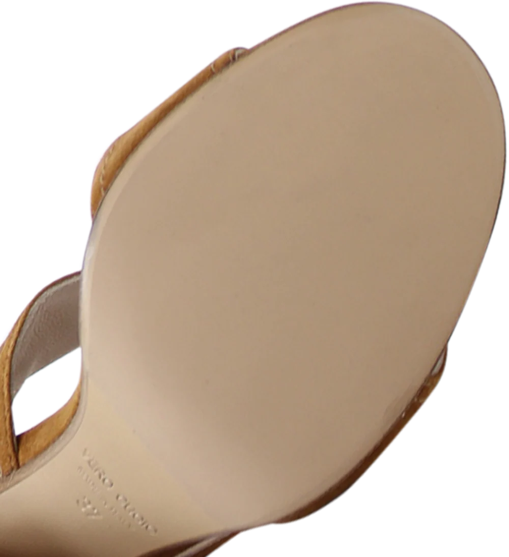 Agnesca 90 sandaler, brun ruskind - Image 9