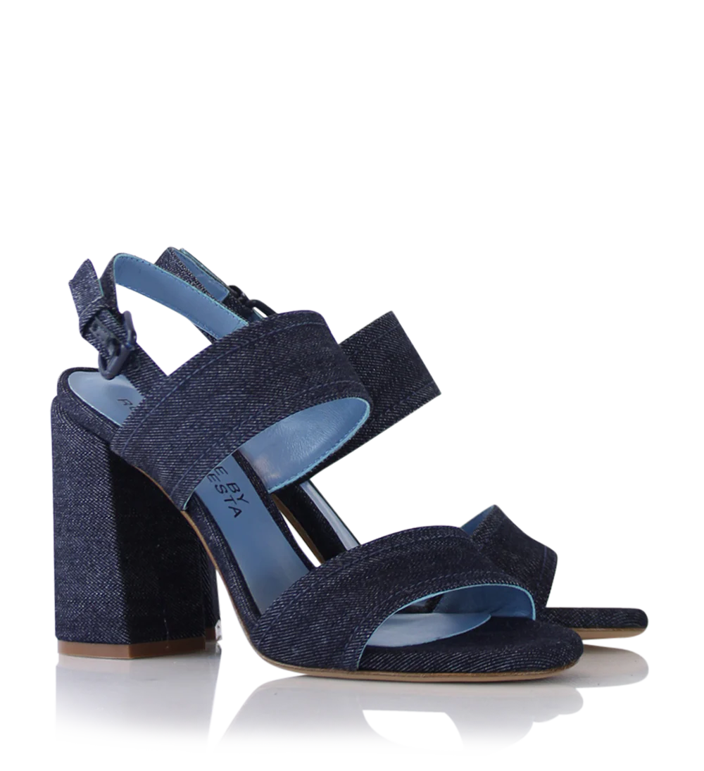 Agnesca 90 sandaler, denim - Image 4