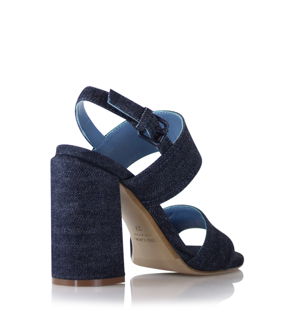Agnesca 90 sandaler, denim - Image 5