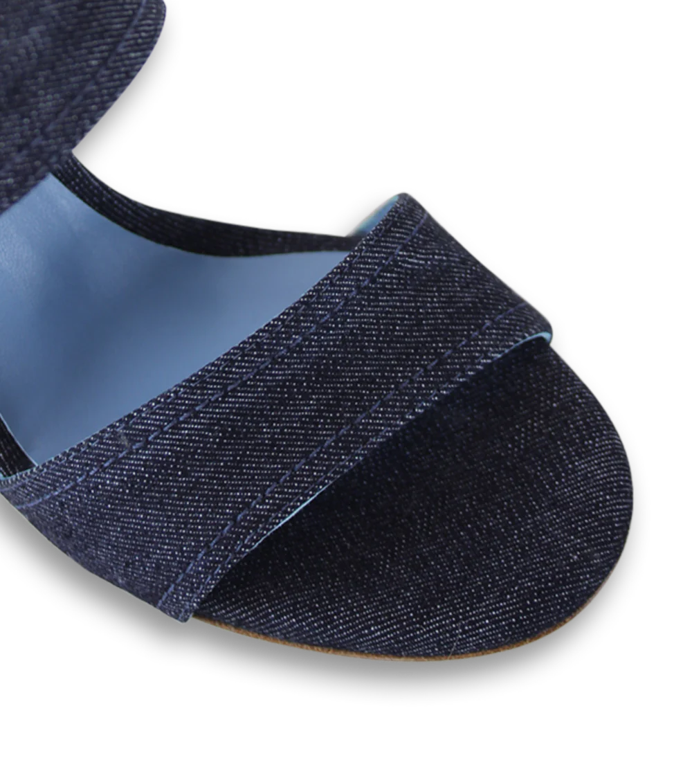 Agnesca 90 sandaler, denim - Image 6