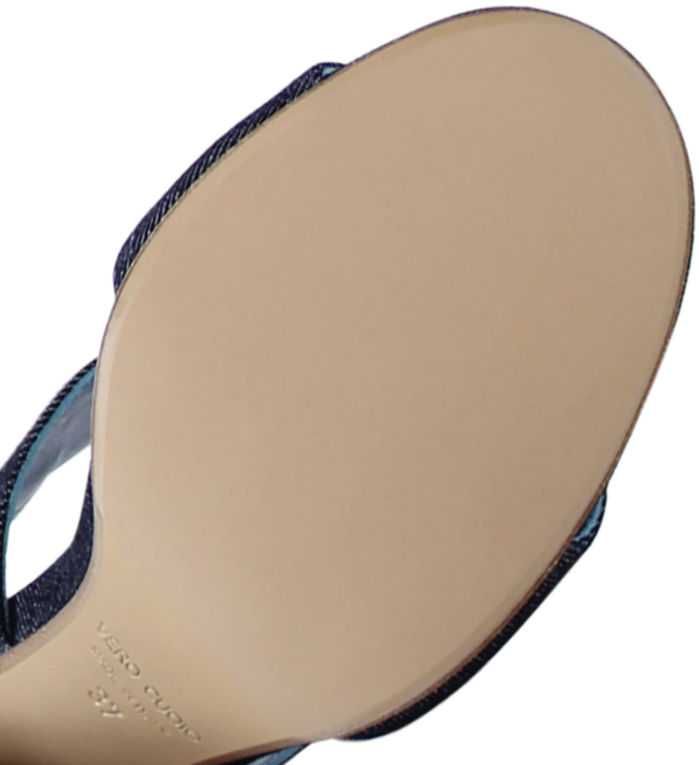 Agnesca 90 sandaler, denim - Image 7