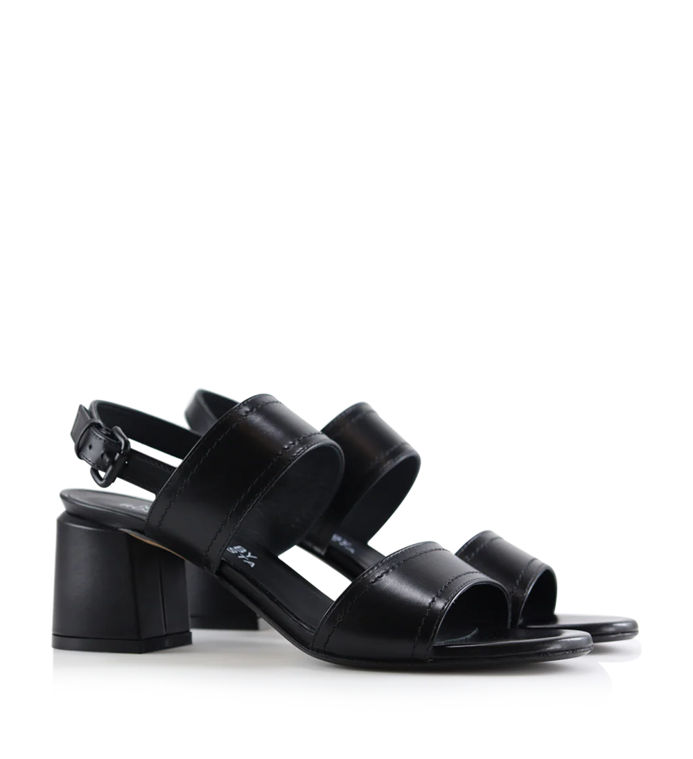 Agnesina 50 sandaler, sort læder - Image 3