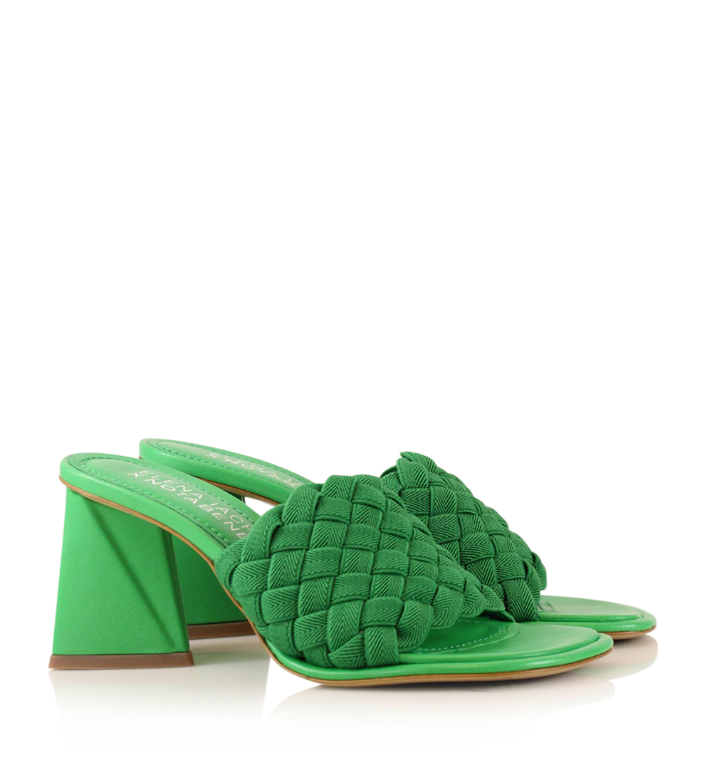 Aida sandaler, grøn læder - Image 3
