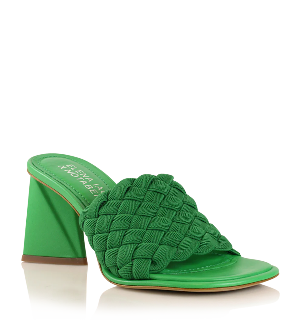 Aida sandaler, grøn læder - Image 4