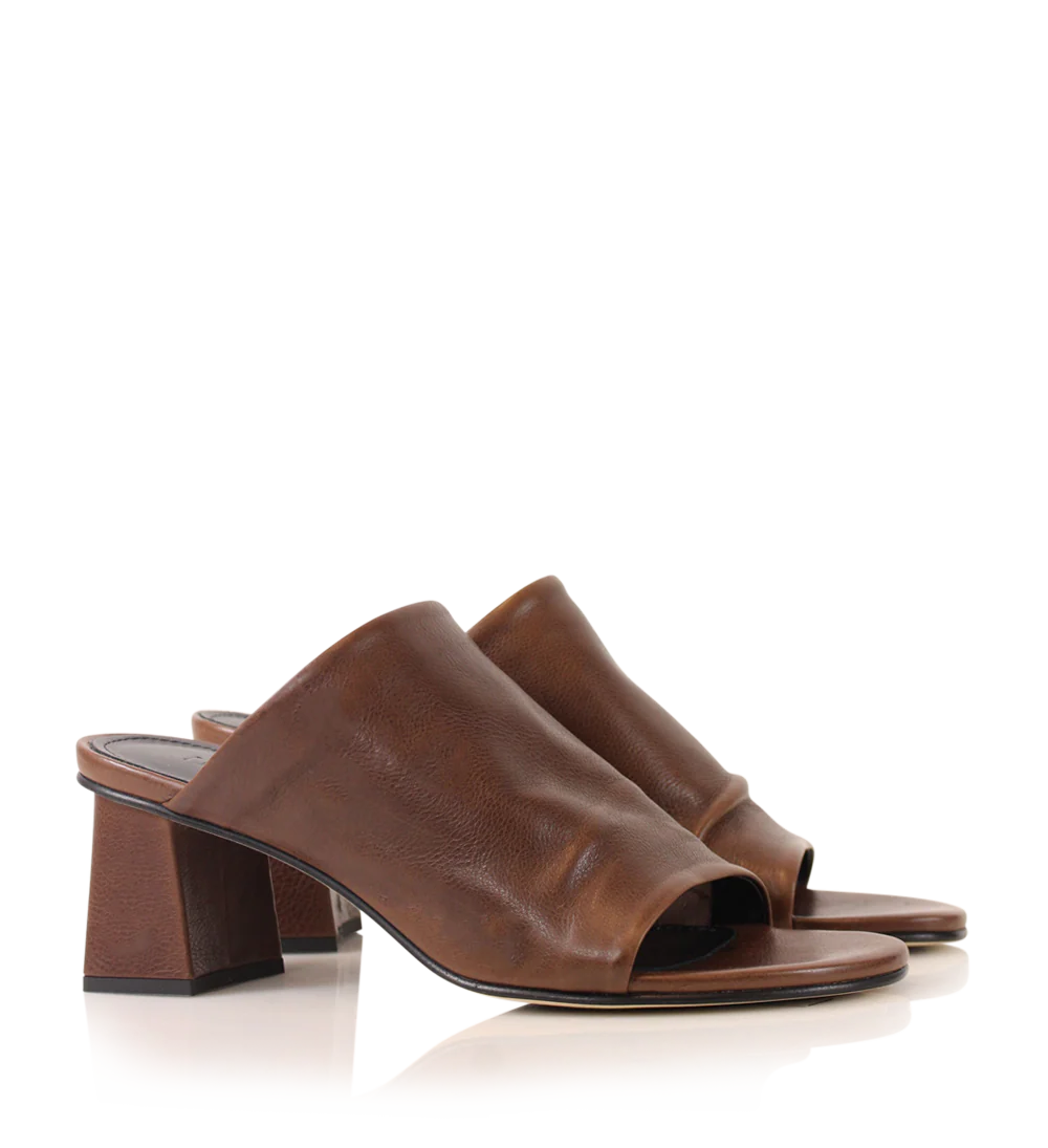 Alessandra II sandaler, brun læder - Image 3