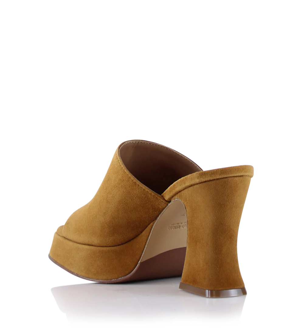 Amara plateau sandaler, brun ruskind - Image 6