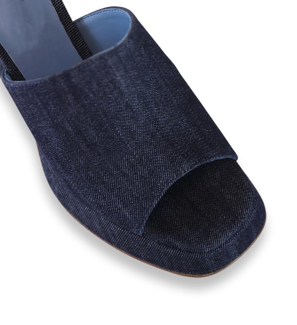 Amara plateau sandaler, denim - Image 6