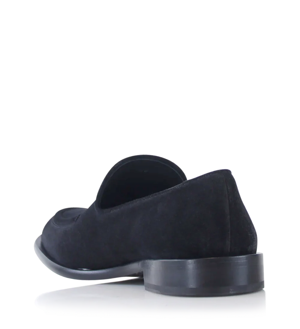 Antonio loafers, sort ruskind - Image 5