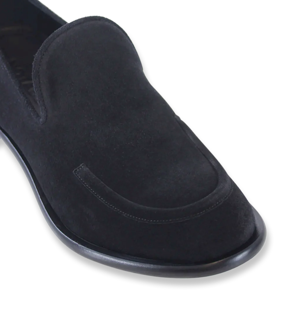 Antonio loafers, sort ruskind - Image 6