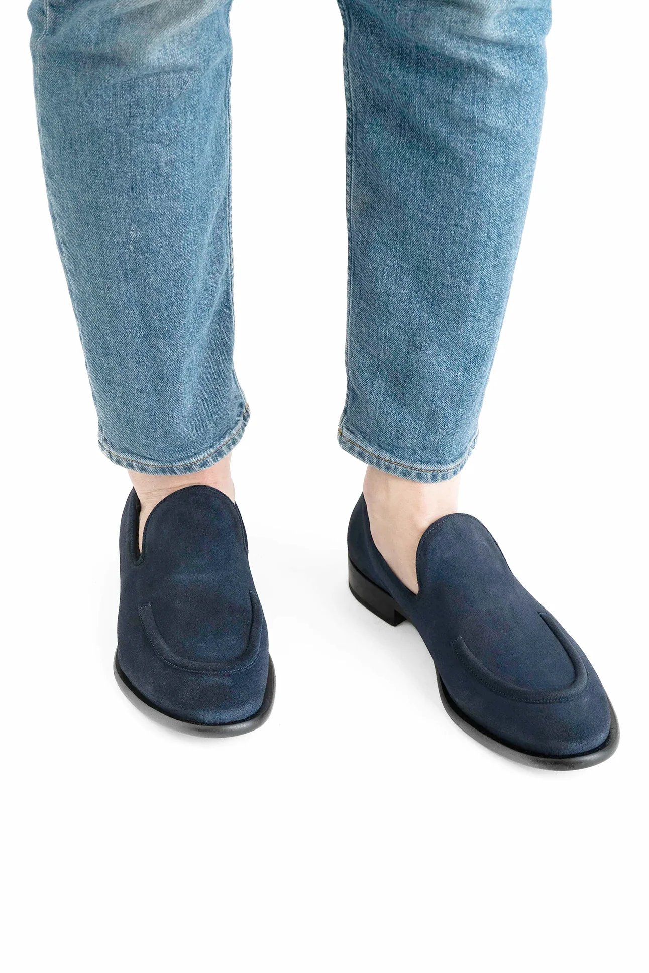 Antonio loafers, blå ruskind - Image 3