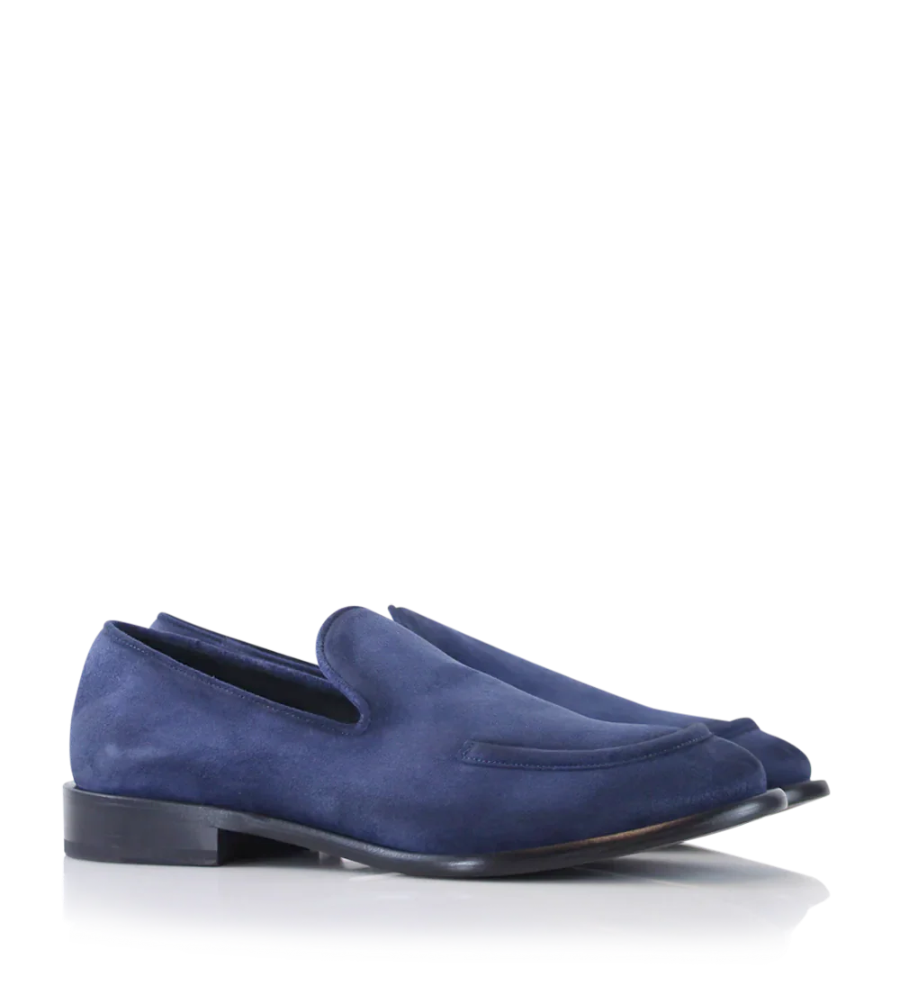Antonio loafers, blå ruskind - Image 4