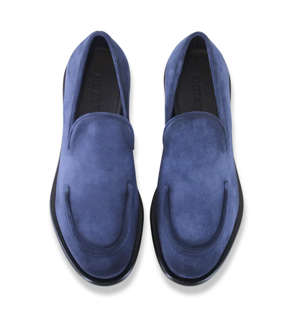 Antonio loafers, blå ruskind - Image 8