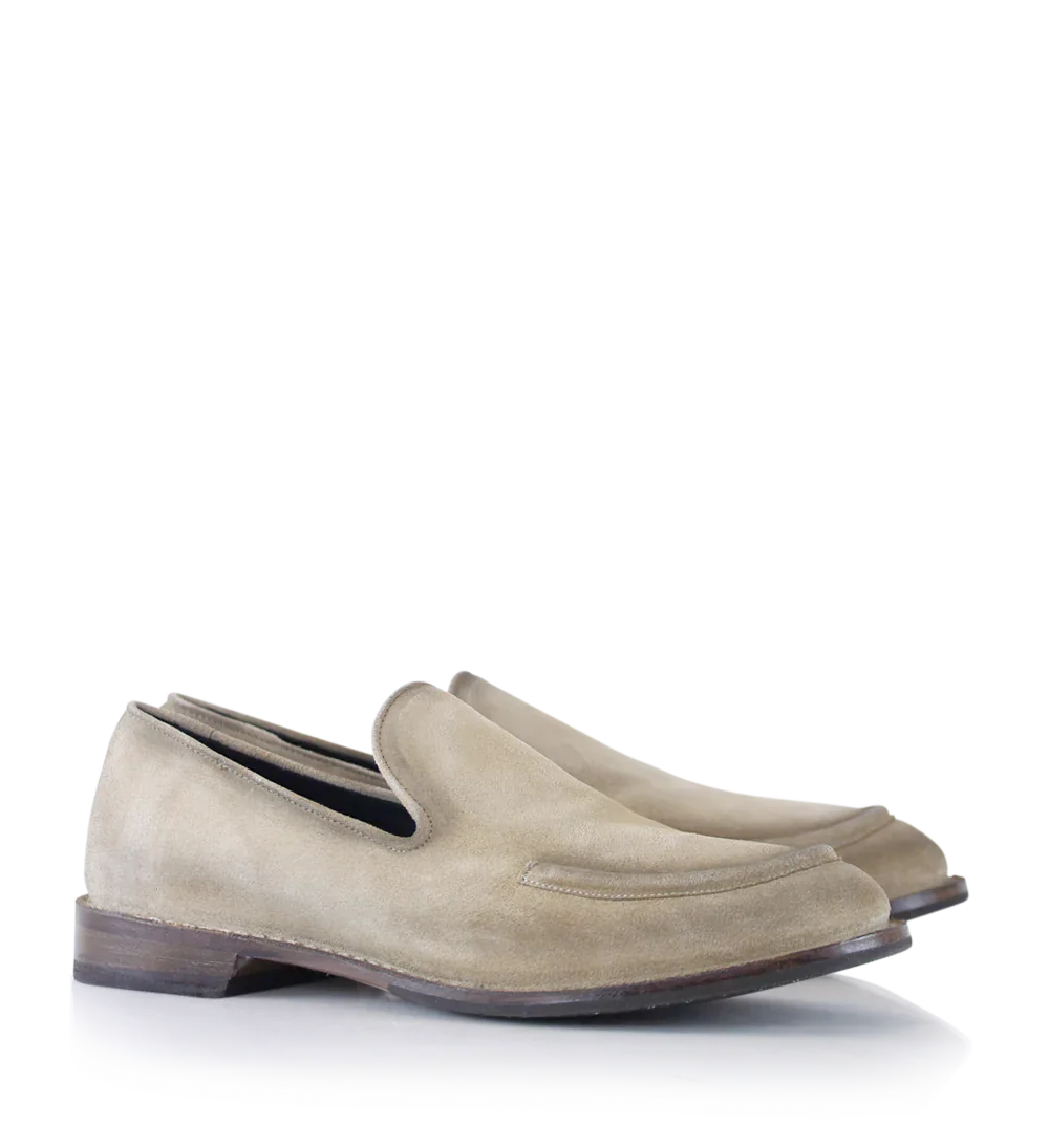 Antonio loafers, beige ruskind - Image 3