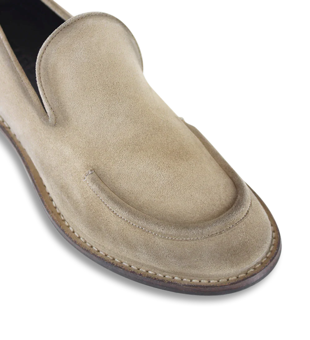 Antonio loafers, beige ruskind - Image 5