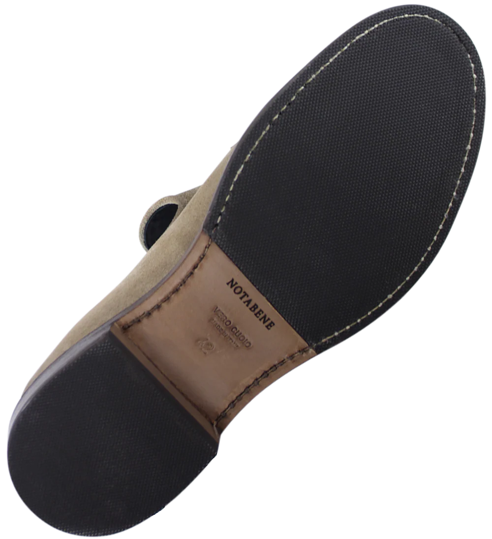 Antonio loafers, beige ruskind - Image 6