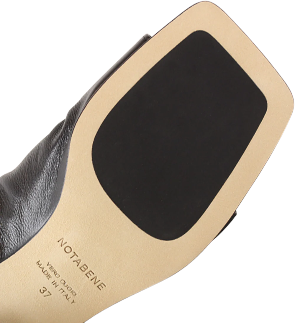 Ariana II sandaler, sort læder - Image 4