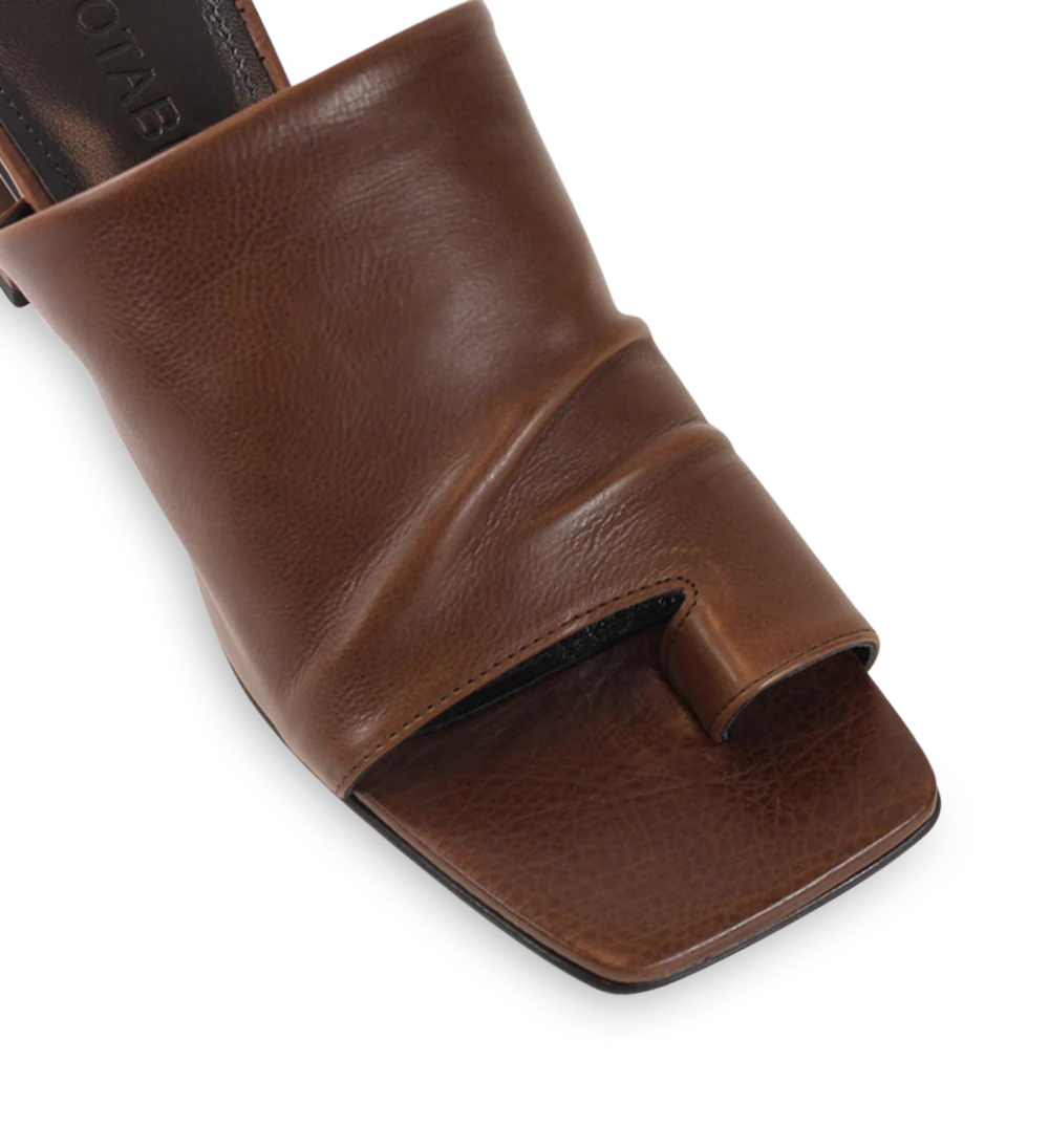 Ariana II sandaler, brun læder - Image 3