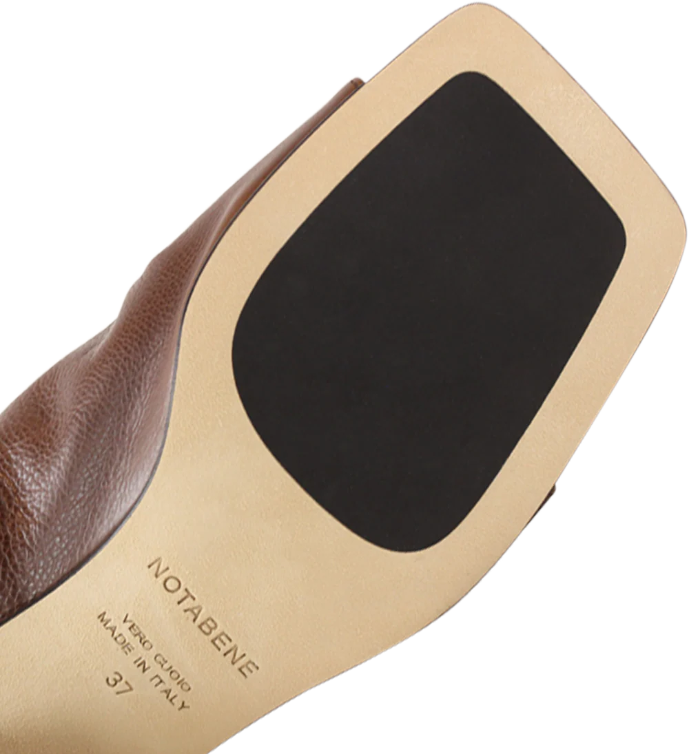 Ariana II sandaler, brun læder - Image 4