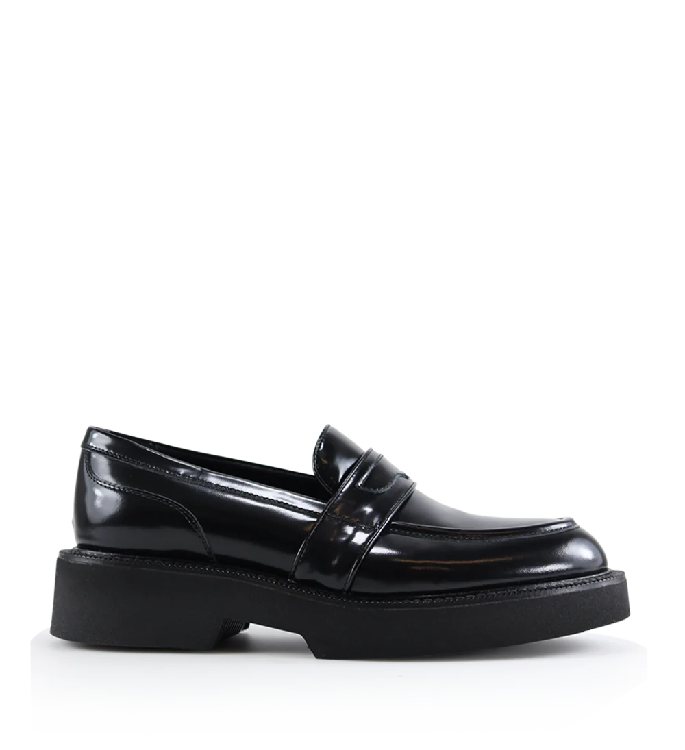 Asia chunky loafers, sort læder