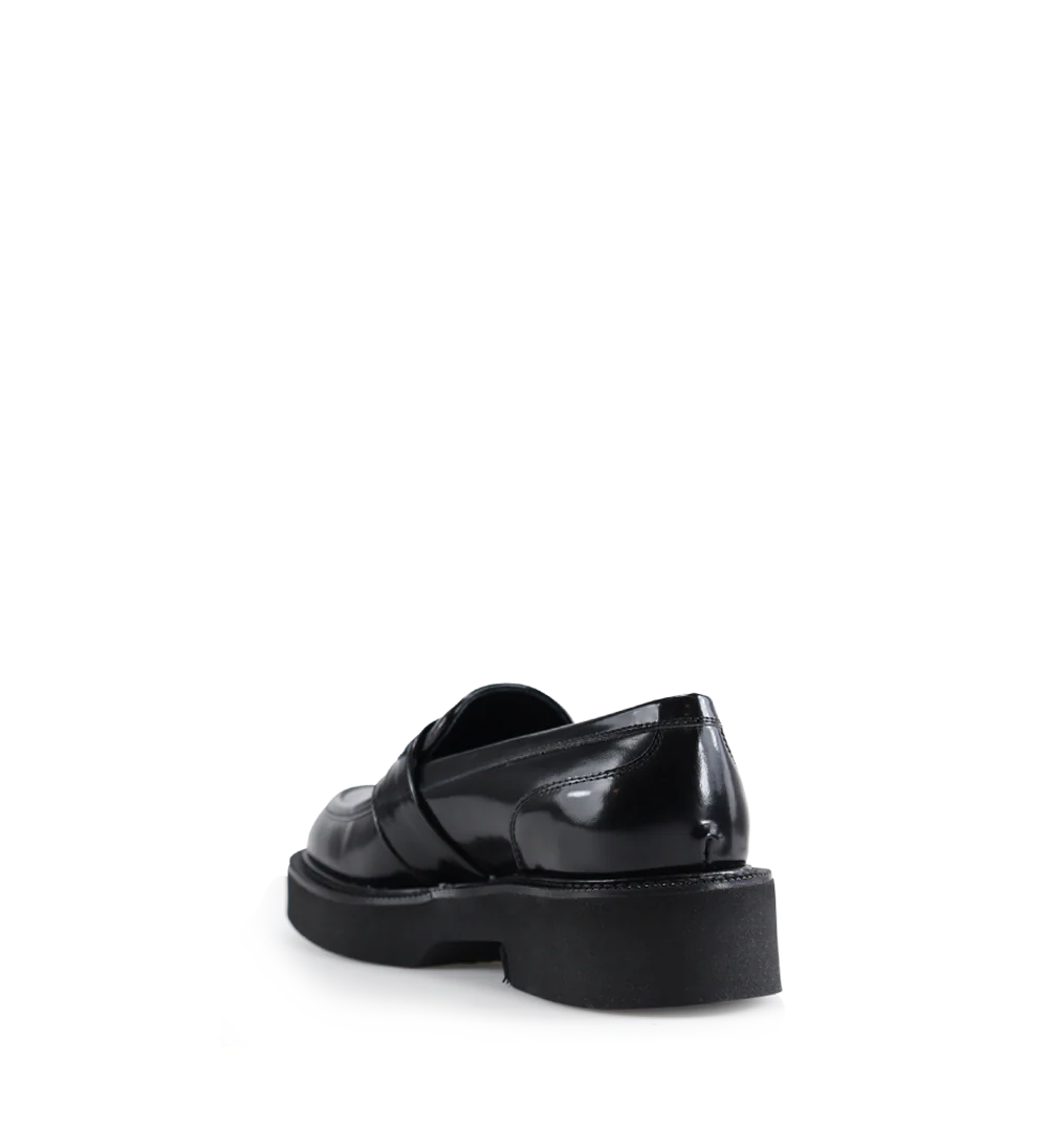 Asia chunky loafers, sort læder - Image 3