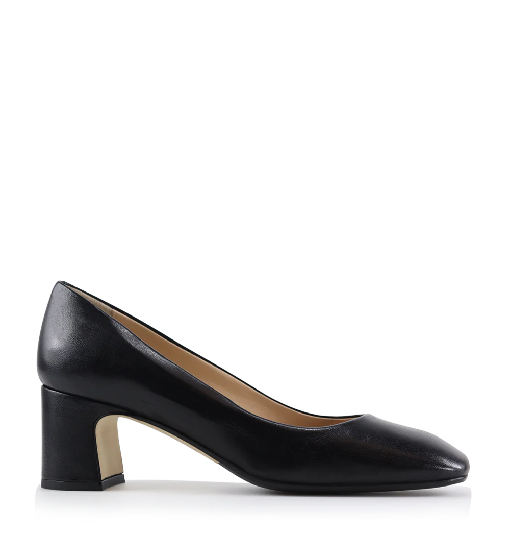 Audrey 55 pumps, sort læder