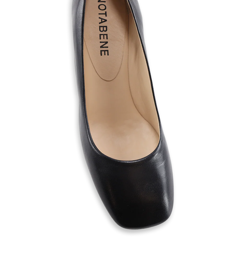 Audrey 55 pumps, sort læder - Image 6