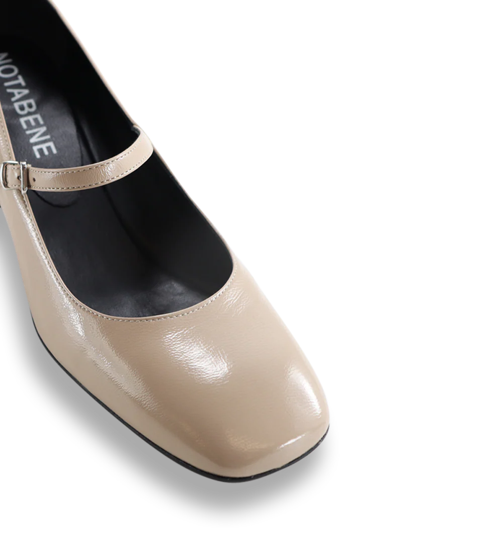 Ava 55 pump, taupe lak - Image 4