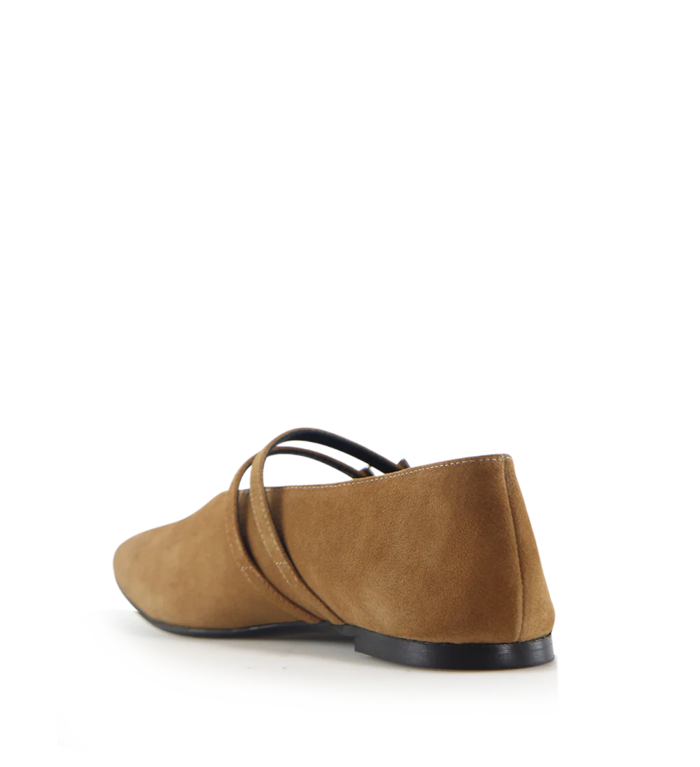 Barbette ballerina, brun ruskind - Image 6