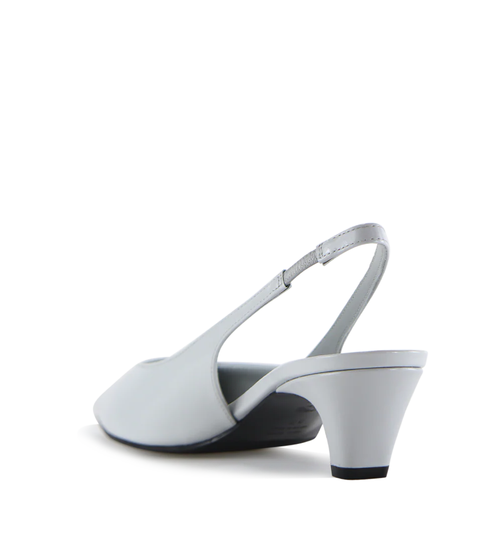 Beatrice 35 slingback stiletter, ice læder - Image 7