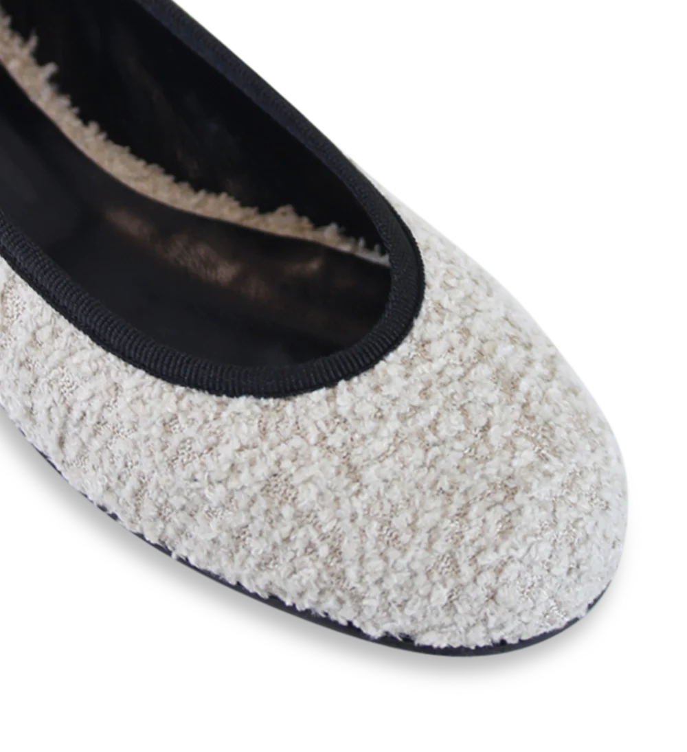 Bella ballerinaer, beige bouclé - Image 4