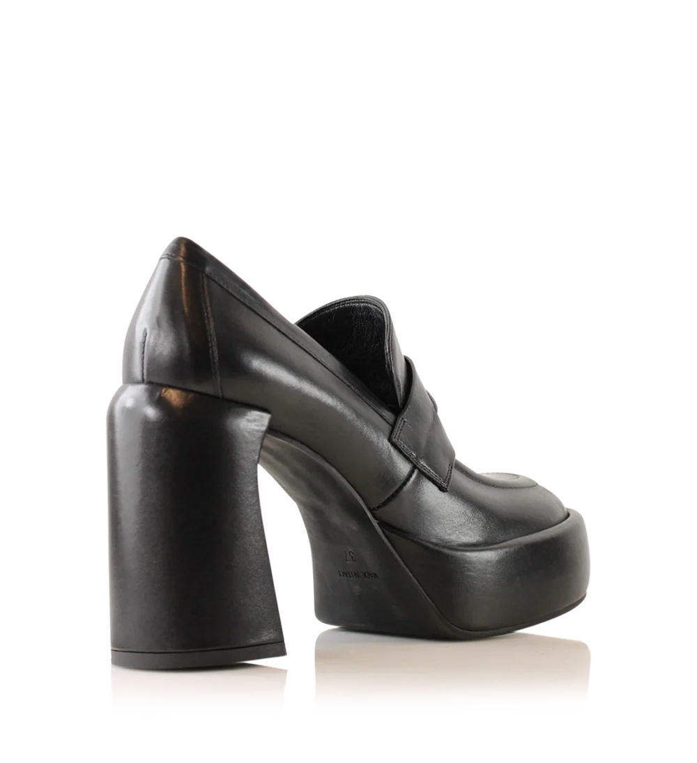 Brady 105 pumps, Sort Læder - Image 4