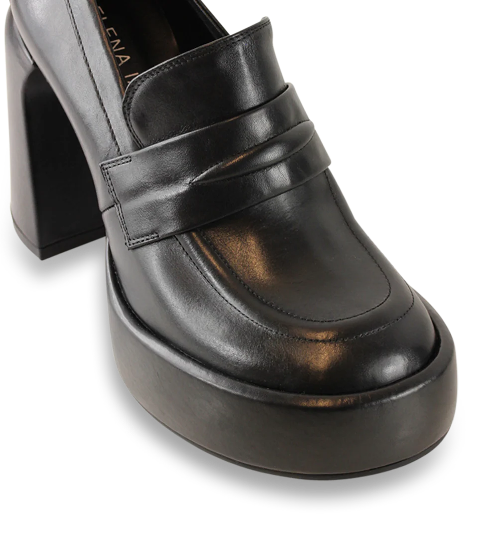 Brady 105 pumps, Sort Læder - Image 5