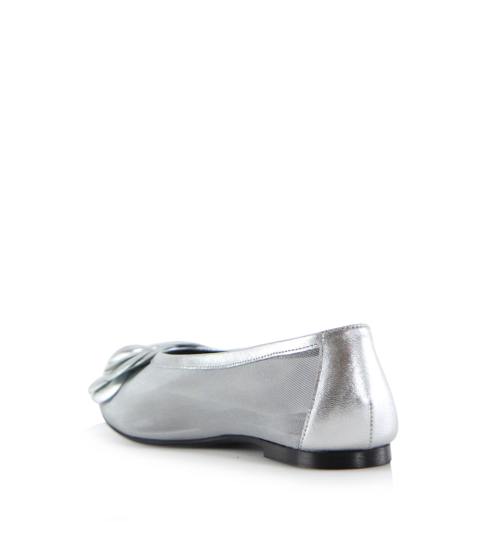 Camelia ballerina, sølv læder/mesh - Image 6