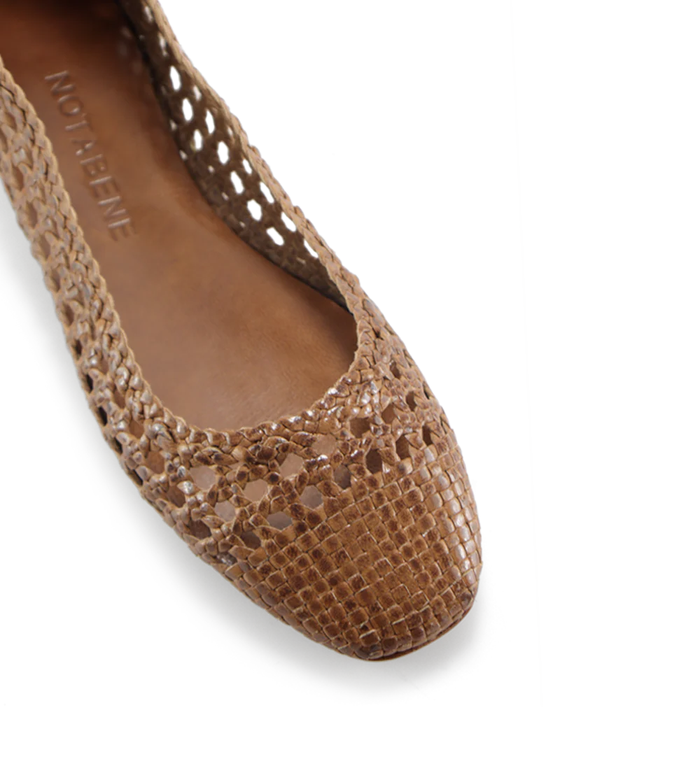 Capri II ballerina, brun læder - Image 3