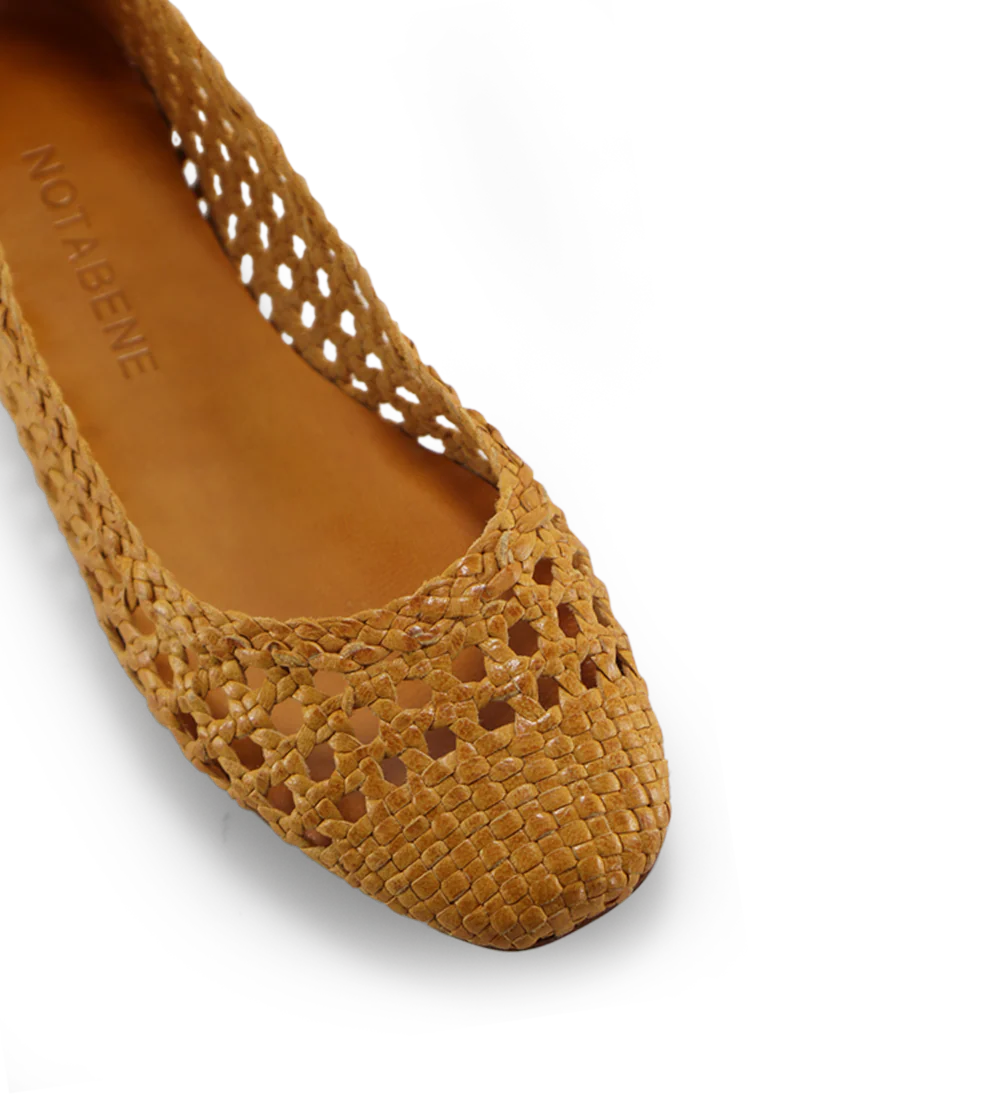 Capri II ballerina, gul læder - Image 6
