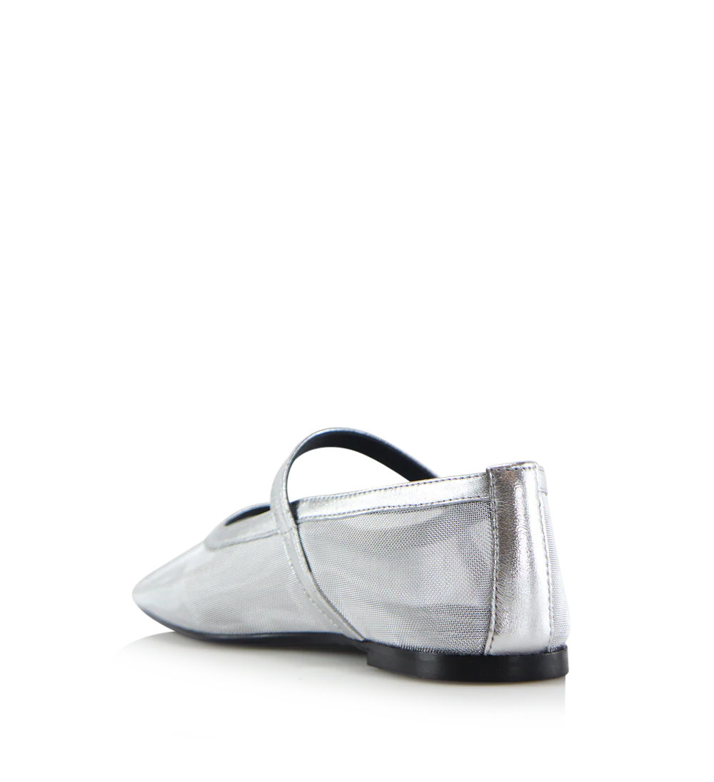 Carmilla ballerina, sølv mesh - Image 4