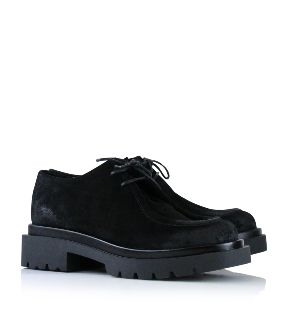 Cilia loafers, sort ruskind - Image 3