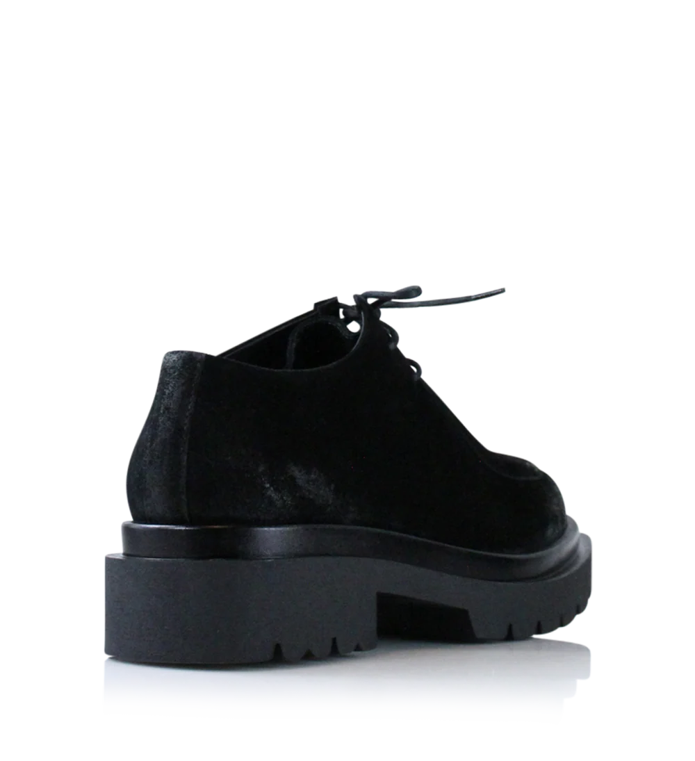 Cilia loafers, sort ruskind - Image 4
