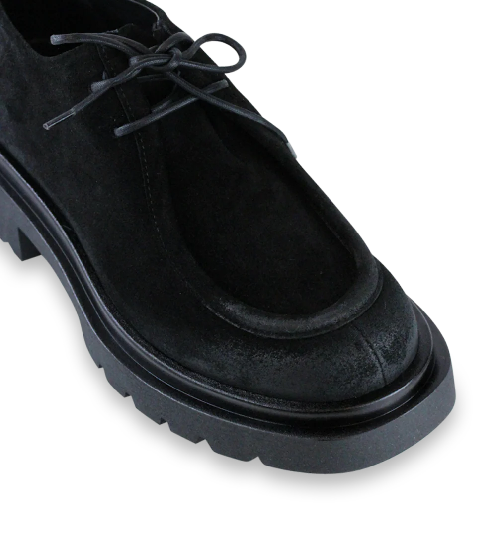 Cilia loafers, sort ruskind - Image 5