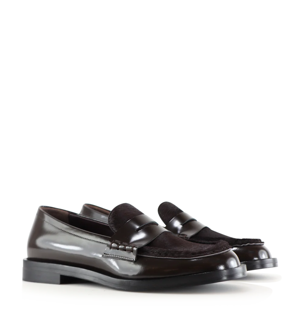 Coretta loafers, brun ko pels - Image 5