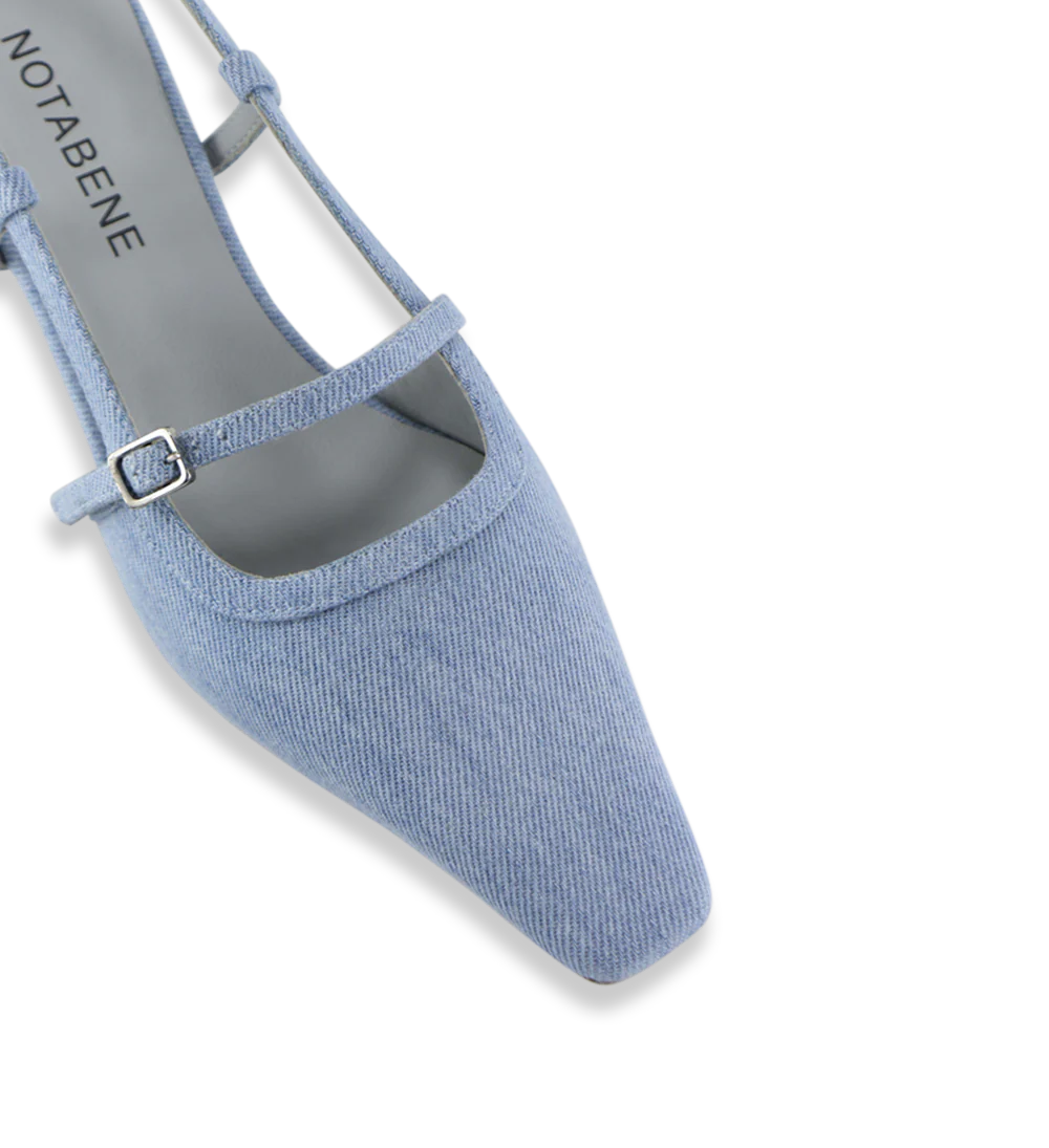Elenne 35 slingback stiletter, Jeans - Image 5