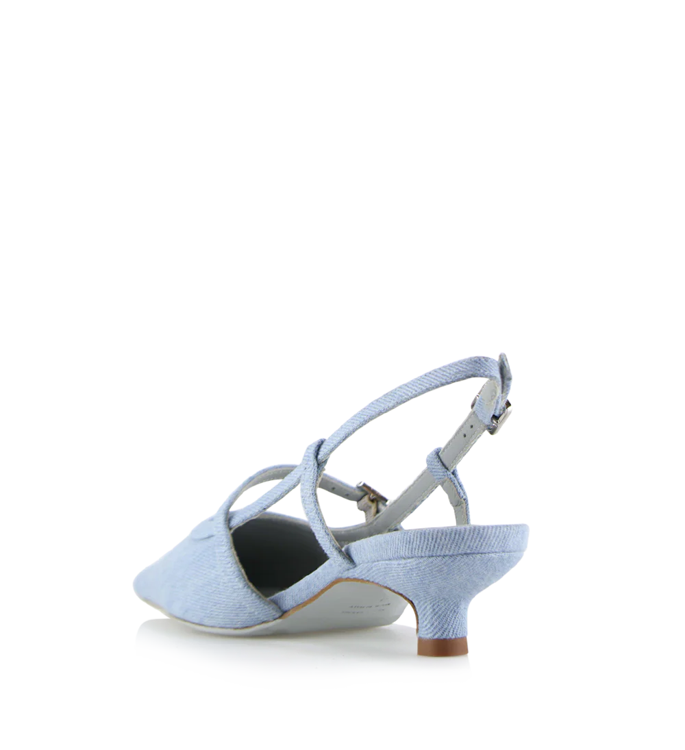 Elenne 35 slingback stiletter, Jeans - Image 6