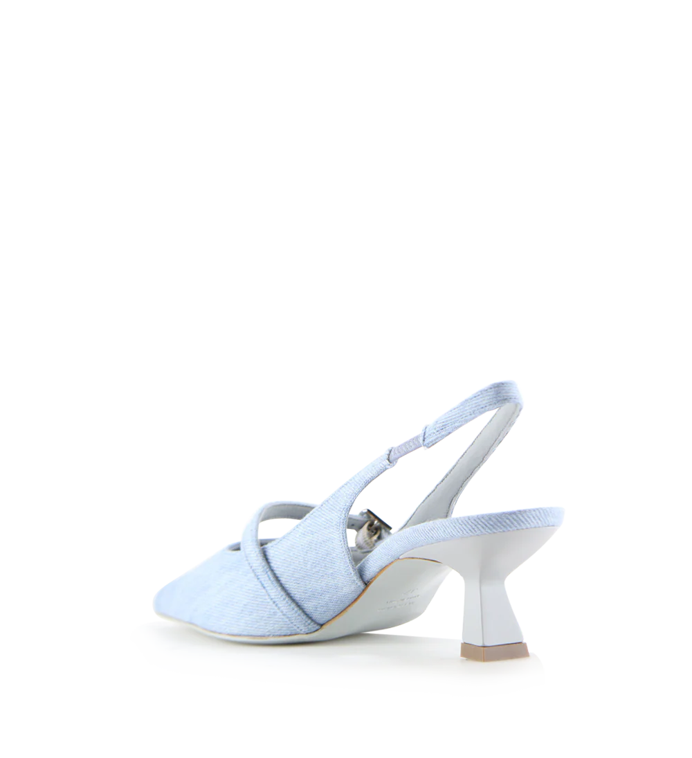 Elina 50 slingback stiletter, jeans - Image 4
