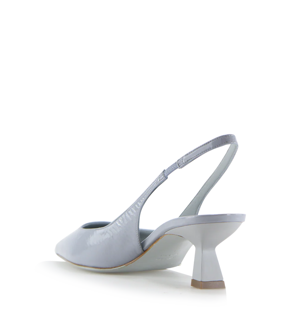 Elisa 50 slingback stiletter, ice blue lak - Image 3