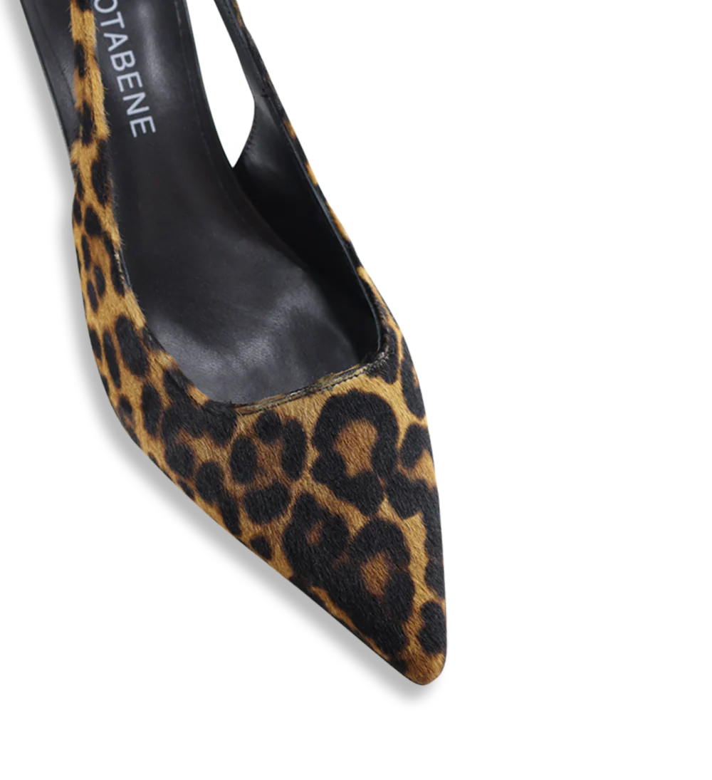 Elisa 50 slingback stiletter, leopard - Image 5