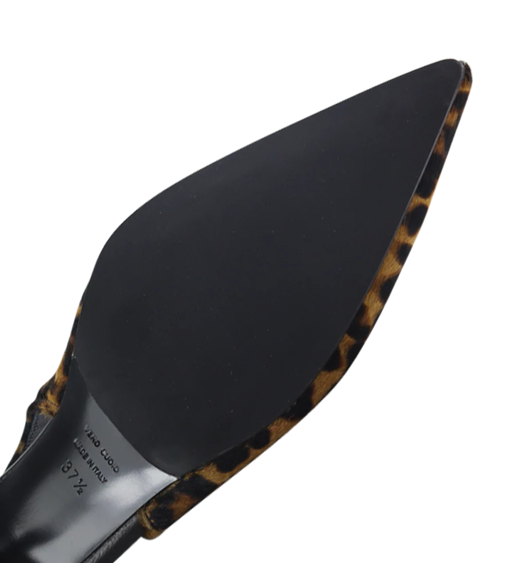 Elisa 50 slingback stiletter, leopard - Image 6