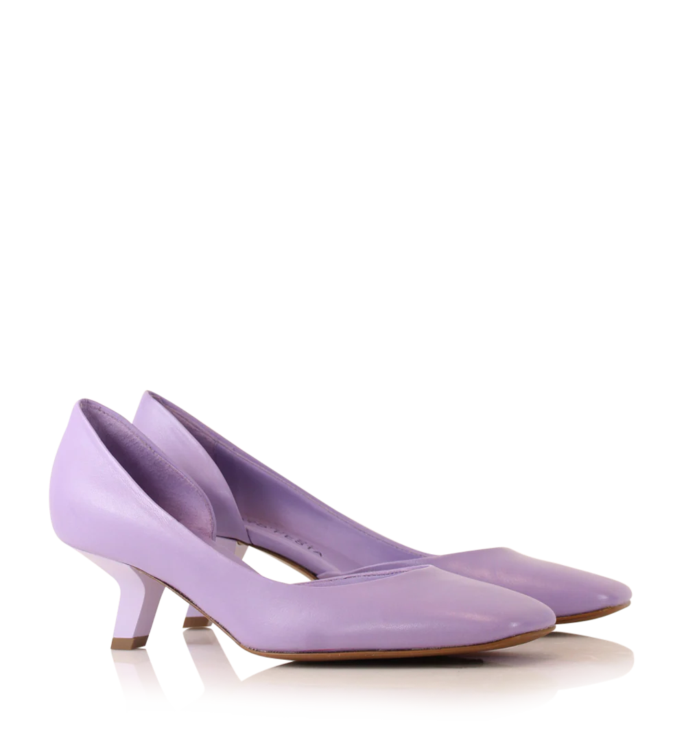 Ellen 55 pumps, lilac læder - Image 2