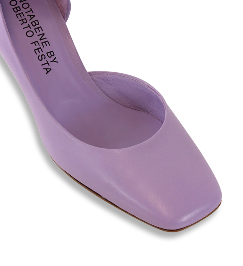 Ellen 55 pumps, lilac læder - Image 4
