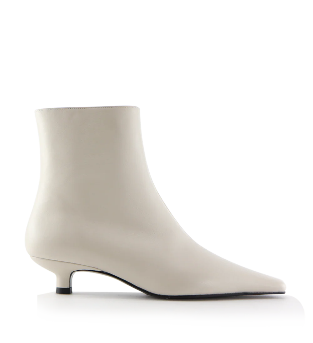 Elly 35 støvler, off-white læder